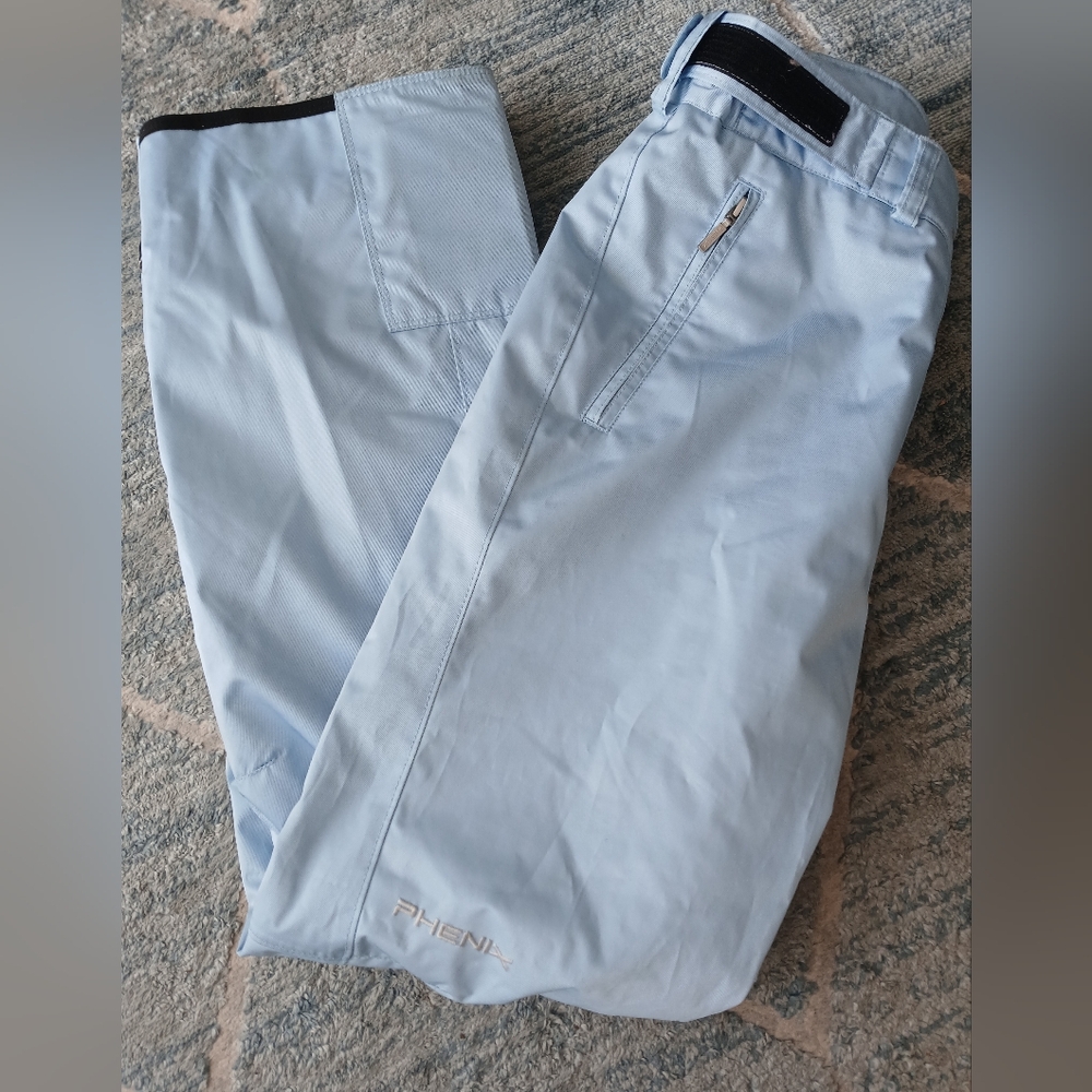PHENIX Waterproof Sport Ski Pants Powder Blue  EUC Sz 8